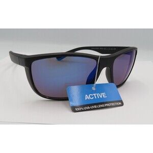 Active Men's Sunglasses NB3021 MAVL 22 Matte Black Mirrored UV Protection